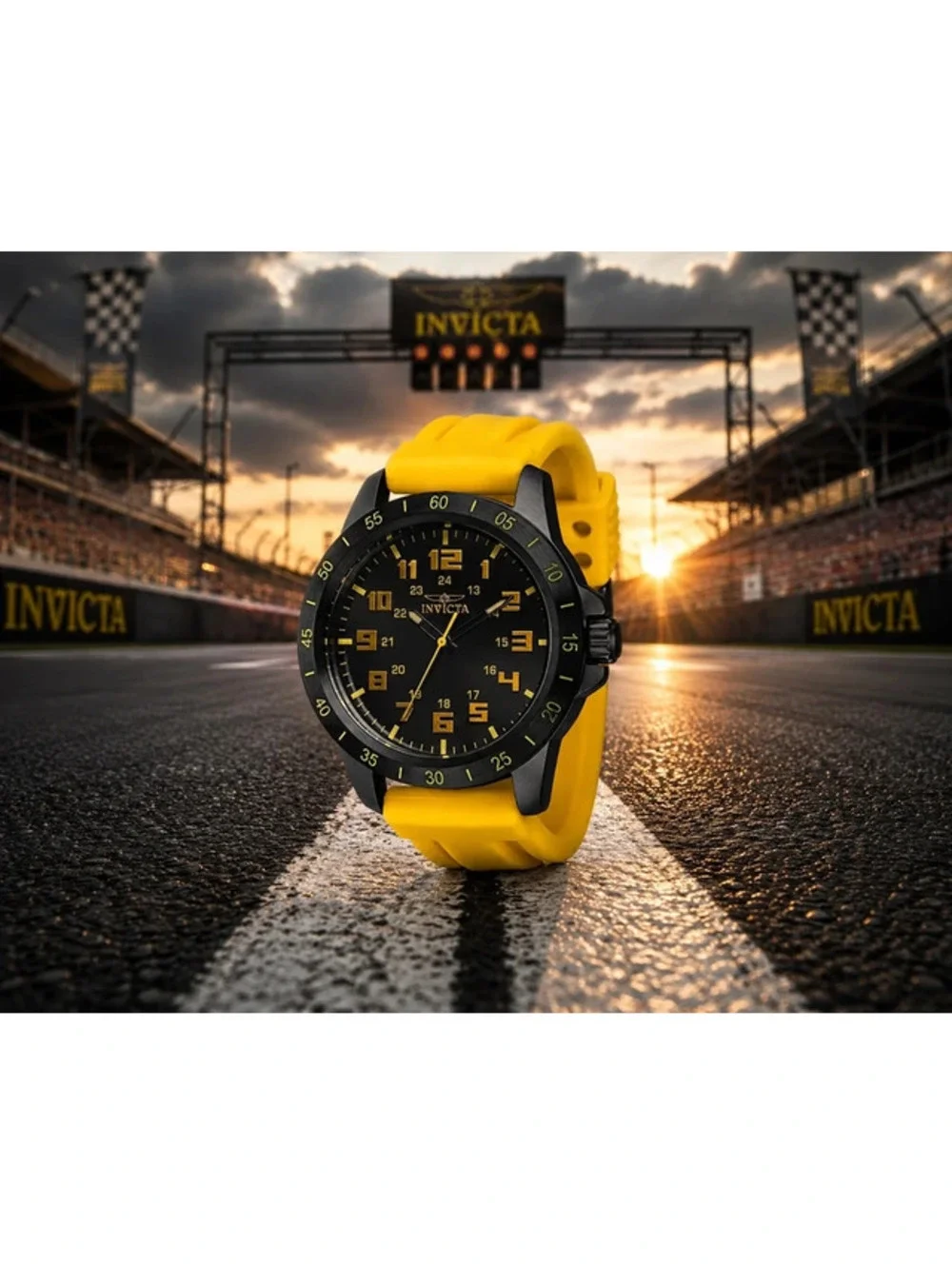 Invicta Pro Diver Stratus Men’s Watch 45mm Black & Yellow Model 40006 (30)